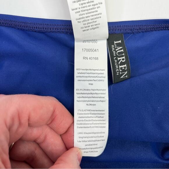 Lauren Ralph Lauren Beach Club Solids Hipster Bikini bottoms blue - 16 - Picture 11 of 11